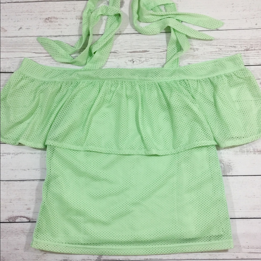 NWT Puma Ruffle Off Shoulder Top - Picture 2 of 6